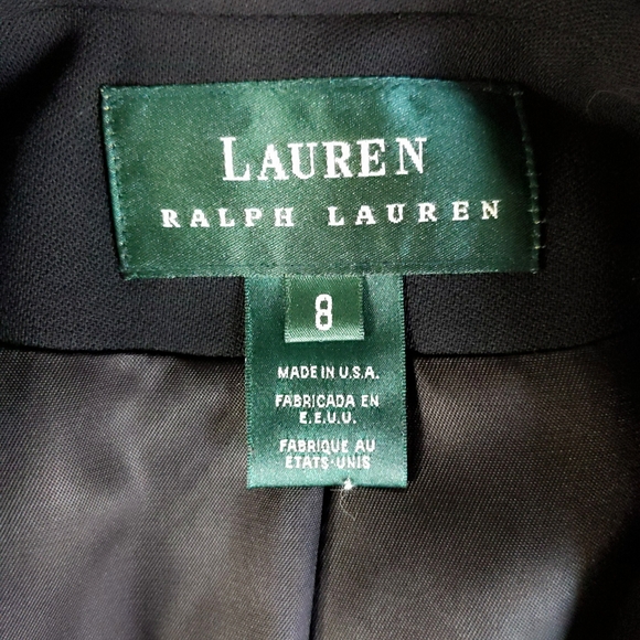 Vtg Ralph Lauren Black Gold Crest Bullion Blazer 8 - Picture 7 of 7